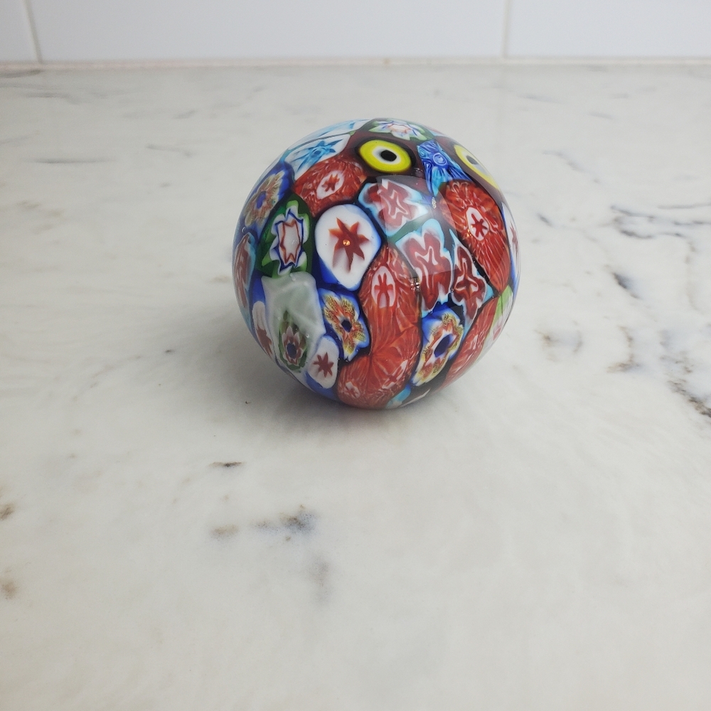 Millefiori Murano Paper Weight
